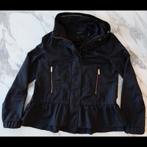 Zara Basic Outerwear Jacket - Sz XS, Black